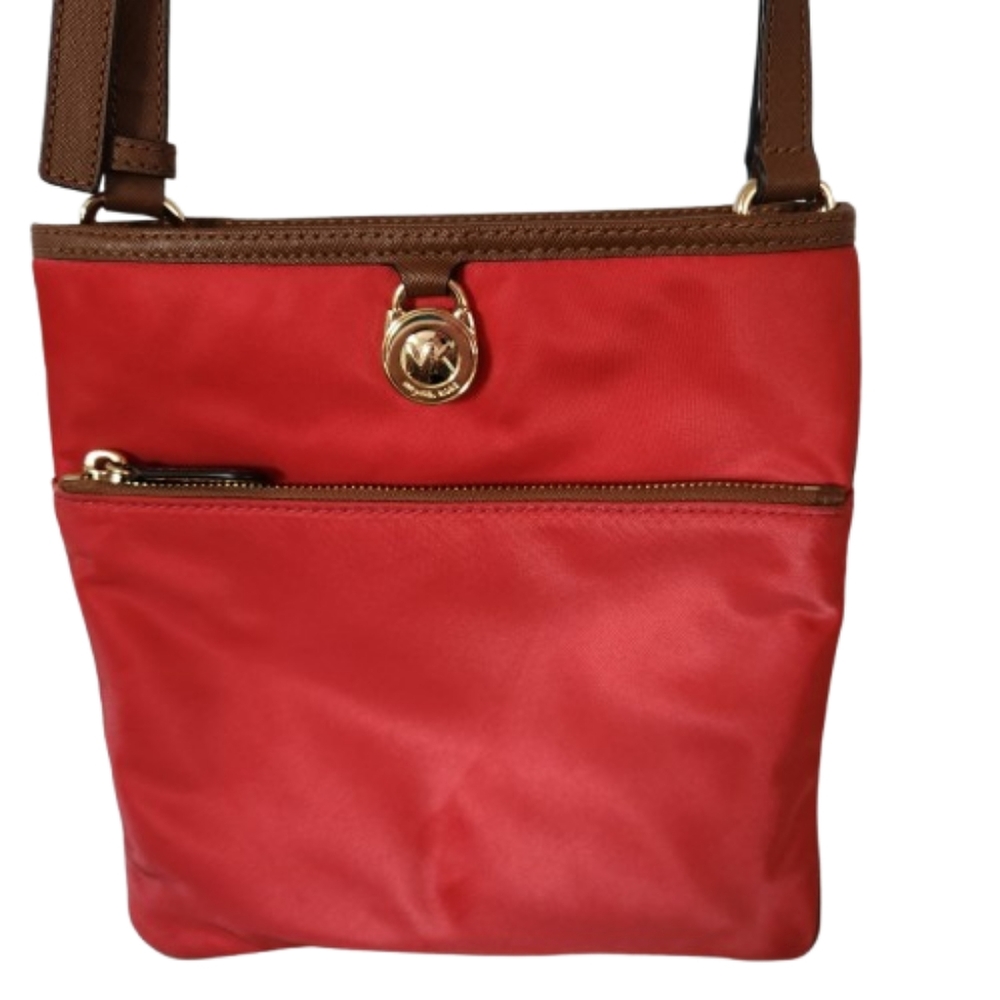 MICHAEL Michael Kors Red Nylon Kempton Crossbody